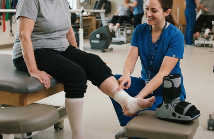 Incision care and healing after foot surgery